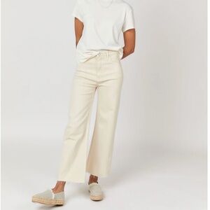 Oliver Logan Aberdeen Wide Leg Crop - Ecru